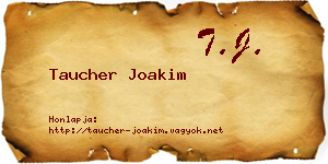 Taucher Joakim névjegykártya